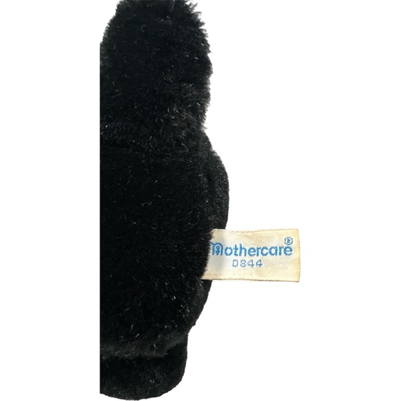 Mothercare Black West Highland Terrier Westie Dog Plush Soft Toy Lovey Vintage - Picture 7 of 8